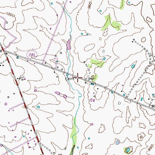 Topographic Map of Cobb Cemetery, KY