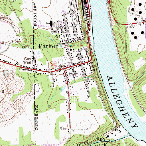 Topographic Map of Grand Army of the Republic Cemetery, PA