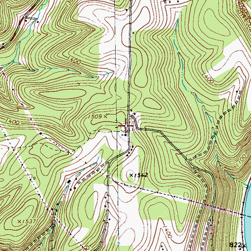 Topographic Map of Rimer Hill Cemetery, PA