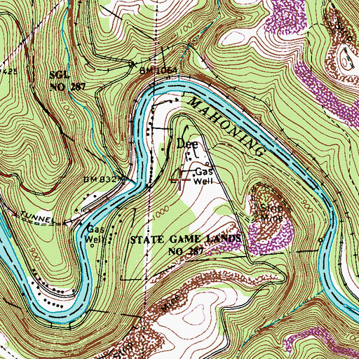 Topographic Map of Stewardson Furnace Cemetery, PA