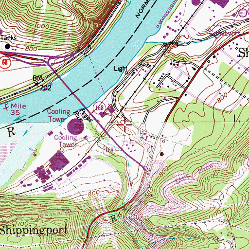 Topographic Map of Christler Family Cemetery, PA