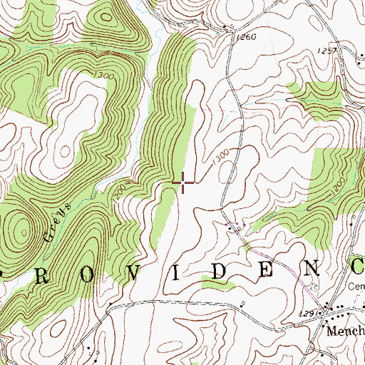 Topographic Map of Dibert Farm Cemetery, PA