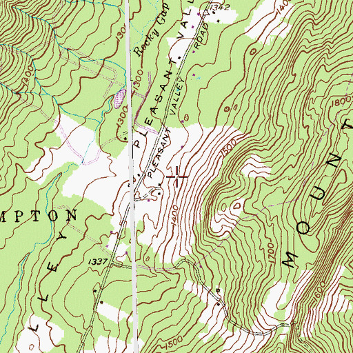 Topographic Map of Rice - Wilson Family Cemetery, PA
