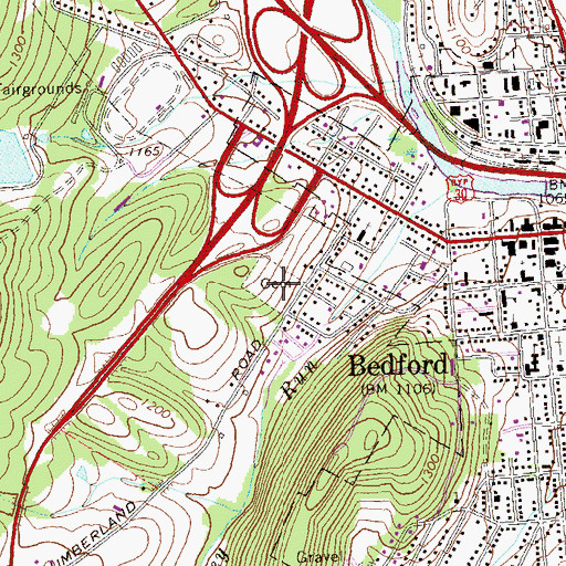 Topographic Map of Saint Thomas the Apostle Catholic Cemetery, PA