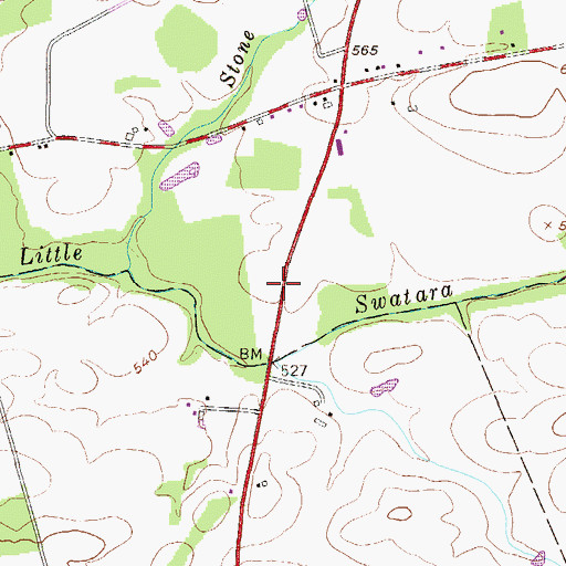 Topographic Map of Bethel Dunkard Brethren Church Cemetery, PA