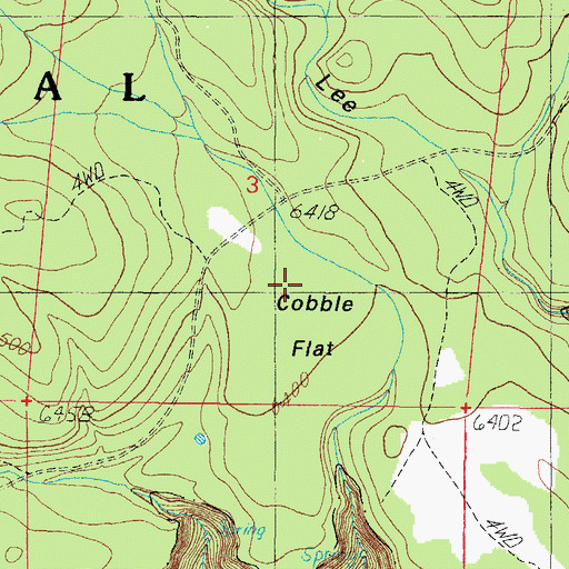 Topographic Map of Cobble Flat, AZ