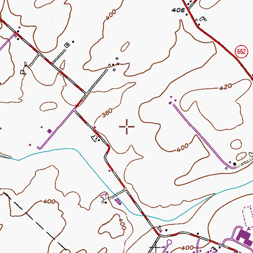 Topographic Map of Ely Cemetery, PA