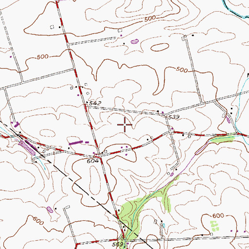 Topographic Map of Harmony Christian Fellowship Cemetery, PA