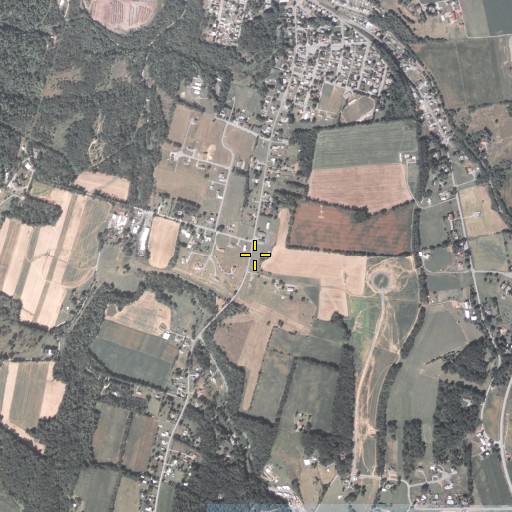 Aerial/Satellite Image of Albright Church of the Brethren Cemetery, PA