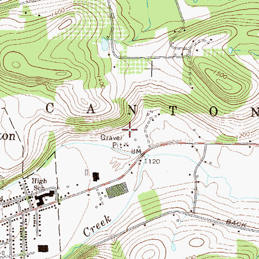 Topographic Map of A Griffin Cemetery, PA