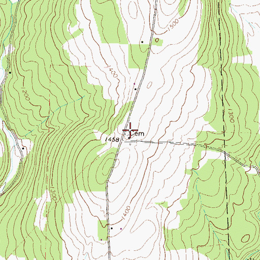 Topographic Map of Babcock Hill Cemetery, PA