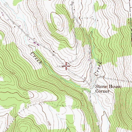 Topographic Map of Ford Family Cemetery, PA