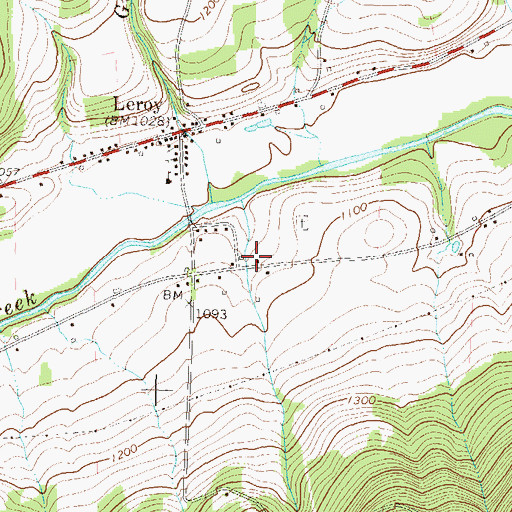 Topographic Map of Holcomb Cemetery, PA