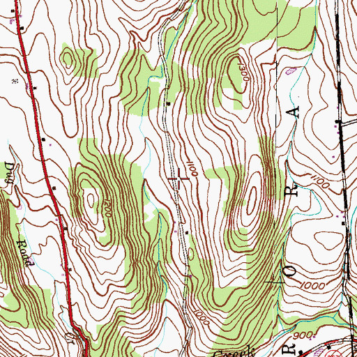 Topographic Map of Madison Cemetery, PA