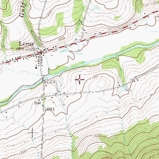 Topographic Map of Mott Family Cemetery, PA