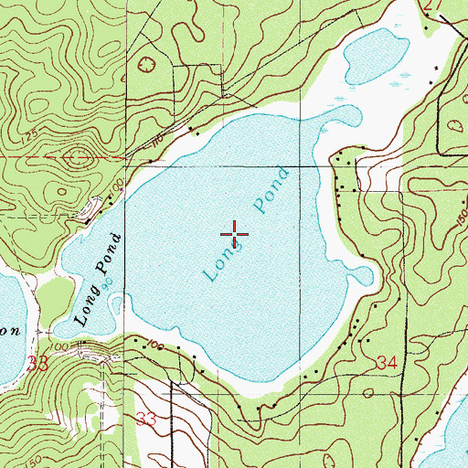 Topographic Map of Long Lake, FL