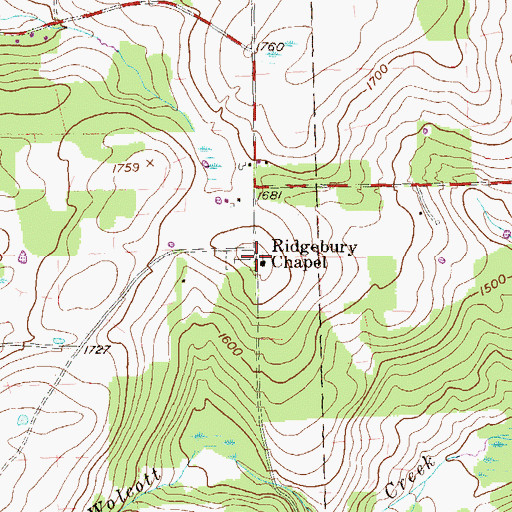 Topographic Map of Our Lady of Perpetual Help Cemetery, PA