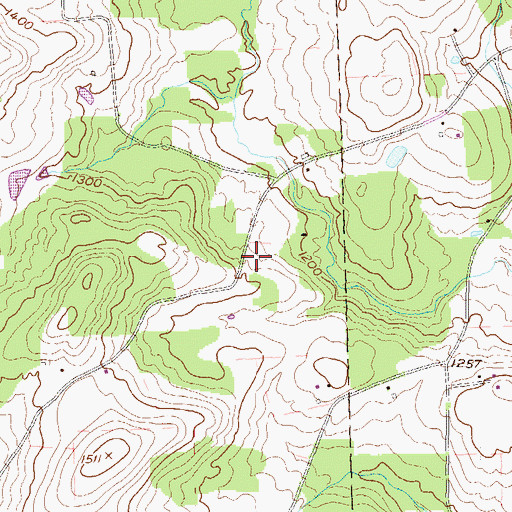 Topographic Map of Rice Family Cemetery, PA