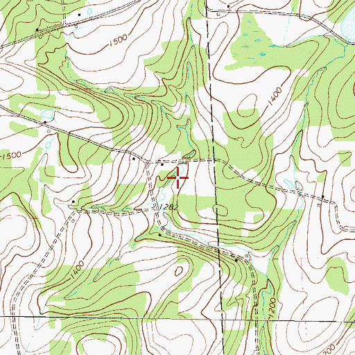 Topographic Map of Scrivens Hollow Cemetery, PA