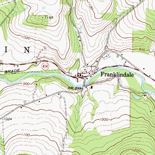 Topographic Map of Willey Family Cemetery, PA