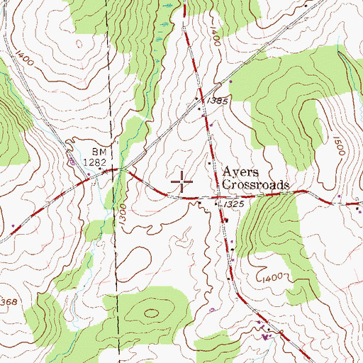 Topographic Map of William Pierce Family Cemetery, PA