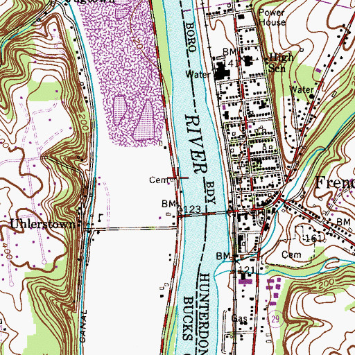 Topographic Map of Erwin Family Cemetery, PA