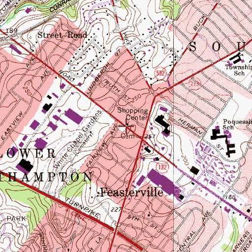 Topographic Map of Old Reformed Church Graveyard, PA