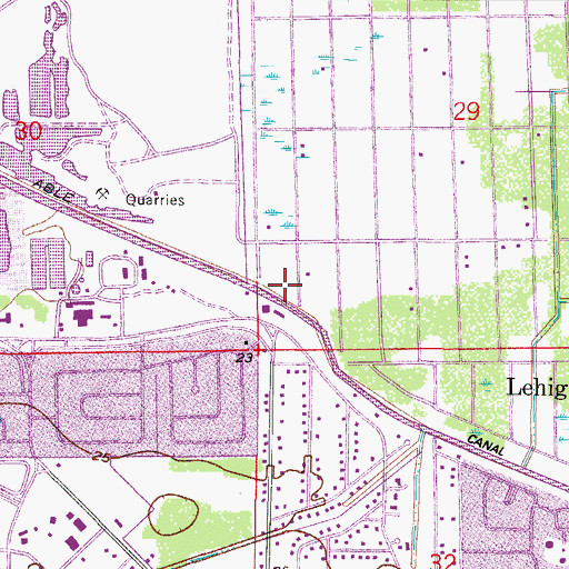 Topographic Map of Able Canal, FL