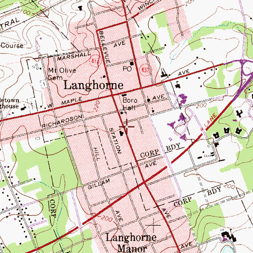Topographic Map of Revoluntionary War Burial Site, PA