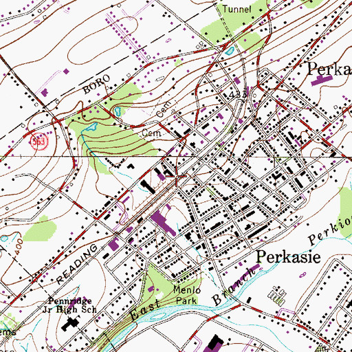 Topographic Map of Stout Graveyard, PA