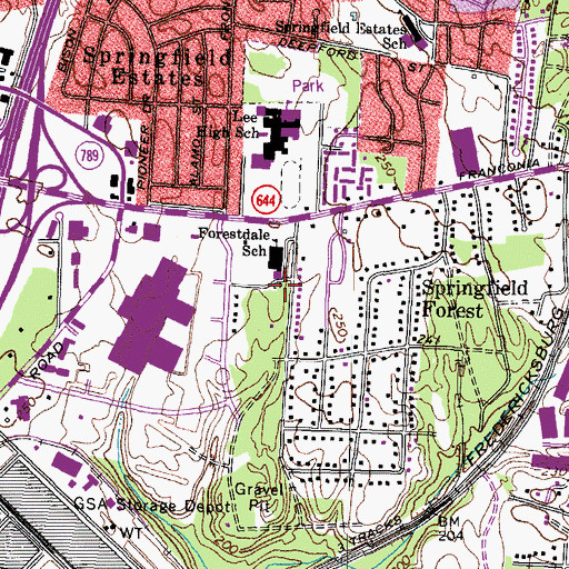 Topographic Map of Broders Family Cemetery, VA