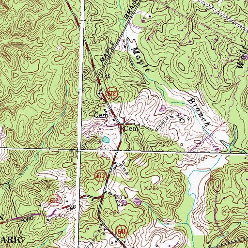 Topographic Map of Elgin - Brown Family Cemetery, VA