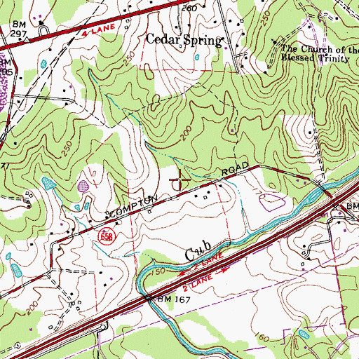 Topographic Map of Farr Family Cemetery, VA