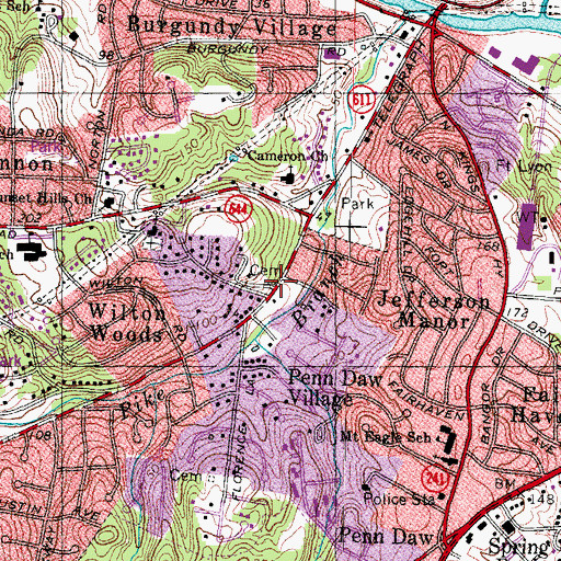 Topographic Map of Pullman - Struder Family Cemetery, VA