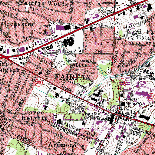 Topographic Map of Ratcliffe Family Cemetery, VA