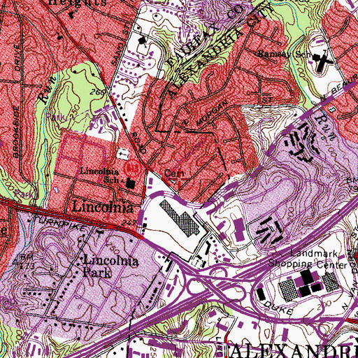 Topographic Map of Summers Family Cemetery, VA