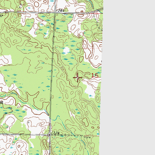 Topographic Map of Clearwater County Waterfowl Production Area, MN