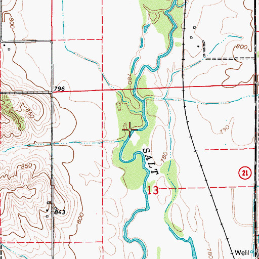Topographic Map of Farm Service Agency Interest of Iowa, IA