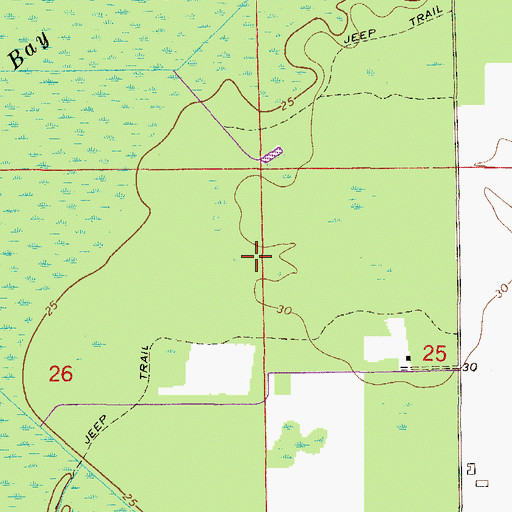 Topographic Map of Farm Service Agency Interest of Florida, FL