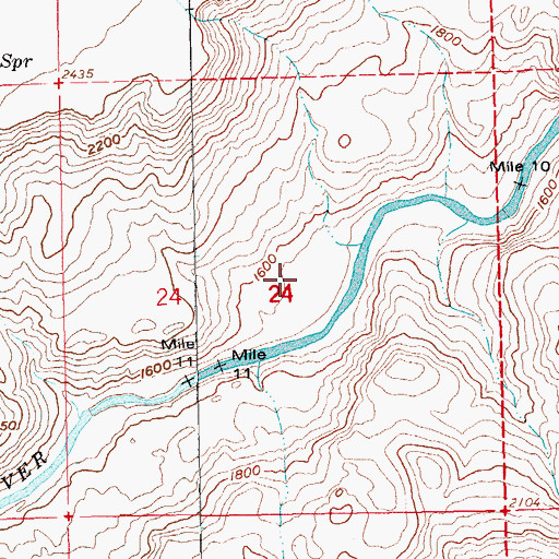 Topographic Map of Warm Springs National Fish Hatchery, OR