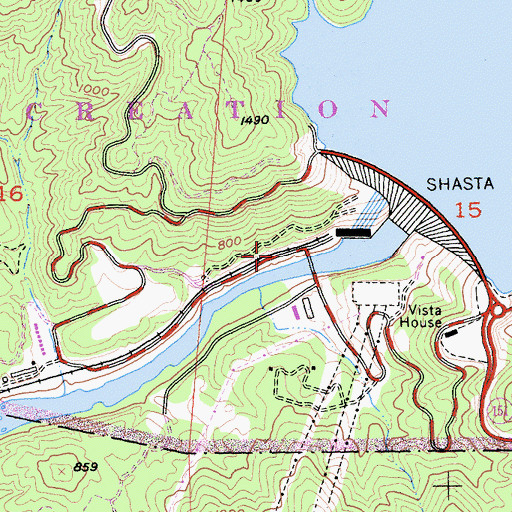 Topographic Map of Livingston Stone National Fish Hatchery, CA