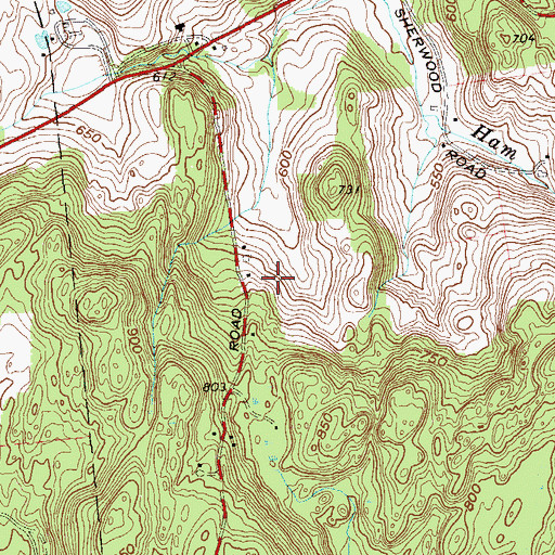 Topographic Map of Wirehouse Burial Ground, NY