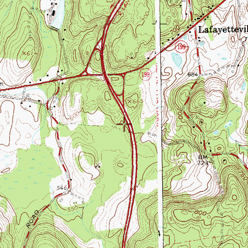 Topographic Map of Yeoman Burial Ground, NY