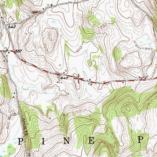 Topographic Map of Knickerbocker Burial Ground, NY