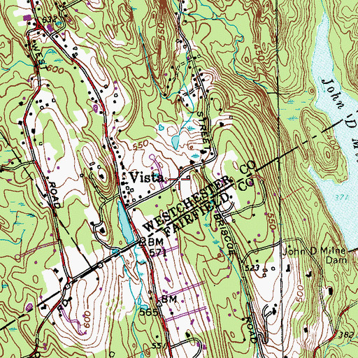 Topographic Map of Fancher - Fitch Burial Ground, NY