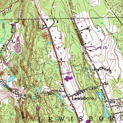 Topographic Map of Northrup - Caldwell Burial Ground, NY