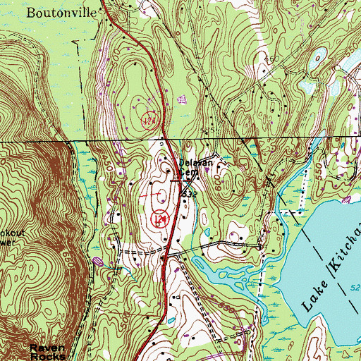 Topographic Map of Abbott - Scofield Cemetery, NY
