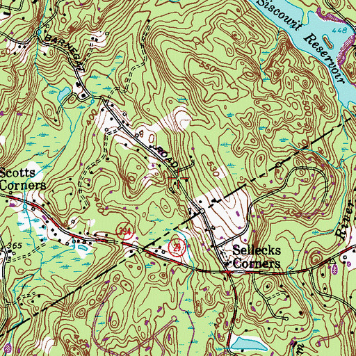 Topographic Map of Bishop Family Burial Ground, NY