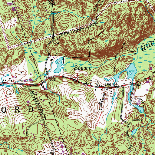 Topographic Map of Scofield - Green - Stone Hill Burial Ground, NY