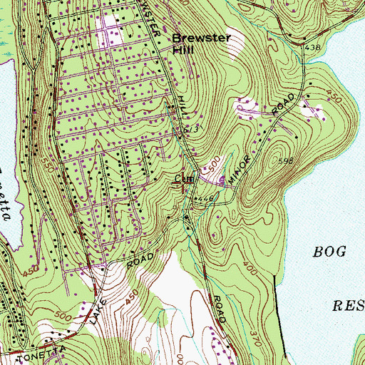 Topographic Map of Townsend - Gilbert Cemetery, NY